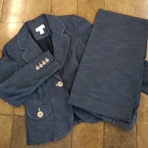 Ann Taylor Loft Denim Look Suit